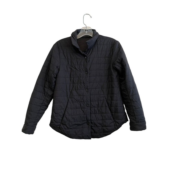 Lululemon Switch Please Shacket Reverse Puffer Jacket Collar Black Women Size‎ 0 - Picture 1 of 11